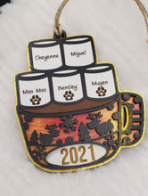 Load image into Gallery viewer, Hot Cocoa Family Ornament 2024