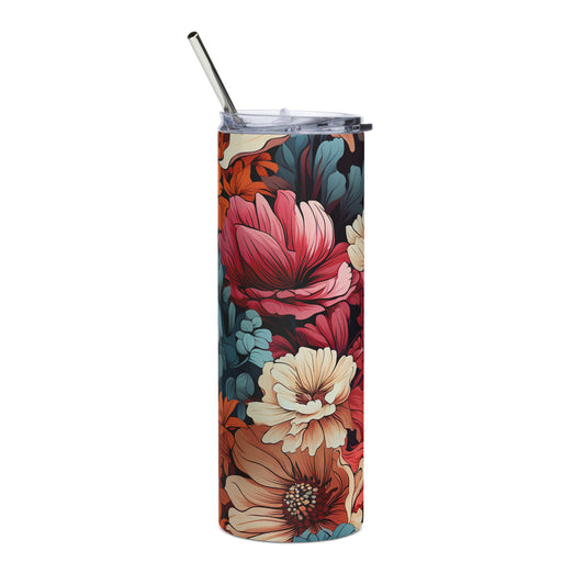 Vibrant Floral Tumbler