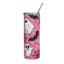 Load image into Gallery viewer, Cute Pink Ghost Tumbler