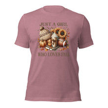 Load image into Gallery viewer, Just A Girl Who Loves Fall T-Shirt