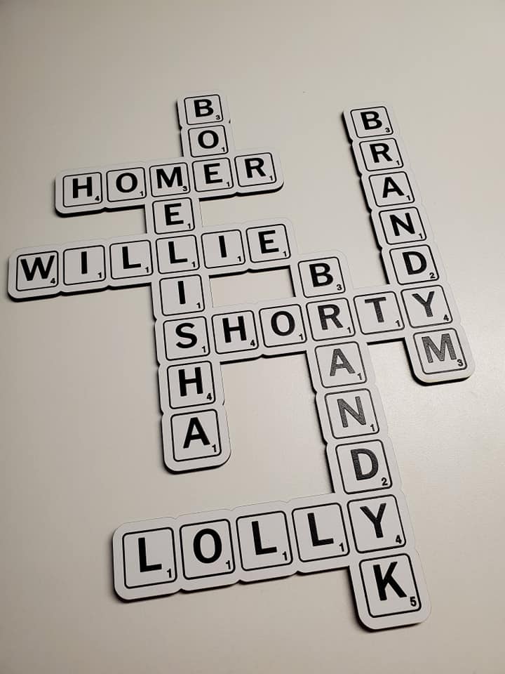 Scrabble Tile Personalized Sign