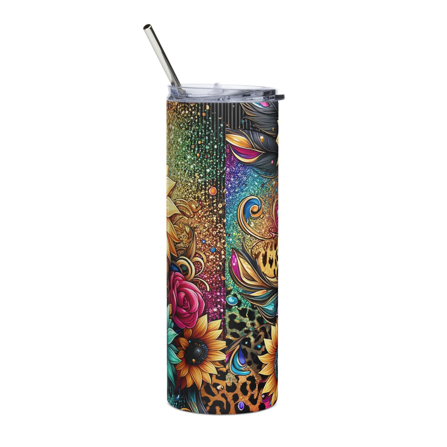Glitter Sunflower Tumbler