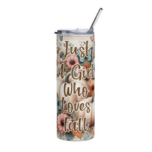 Load image into Gallery viewer, Just A Girl Fall Tumbler
