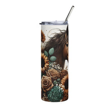 Load image into Gallery viewer, Horse Sunflower Tumbler
