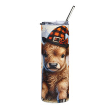Load image into Gallery viewer, Halloween Highland Cow Tumbler
