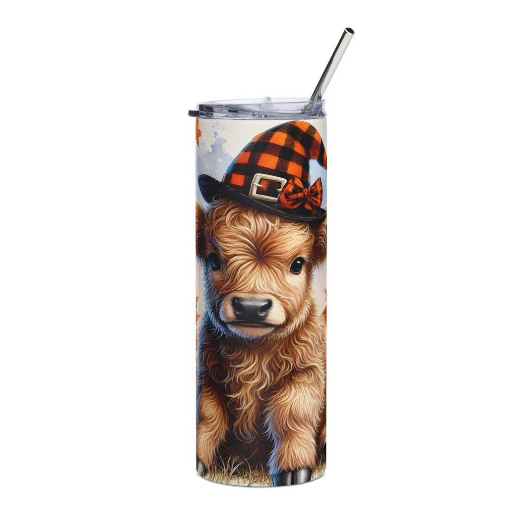 Halloween Highland Cow Tumbler