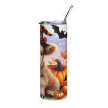 Load image into Gallery viewer, Halloween Highland Cow Tumbler
