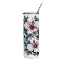 Load image into Gallery viewer, Hibiscus Sea Turtle Tumbler
