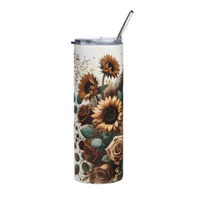 Load image into Gallery viewer, Horse Sunflower Tumbler
