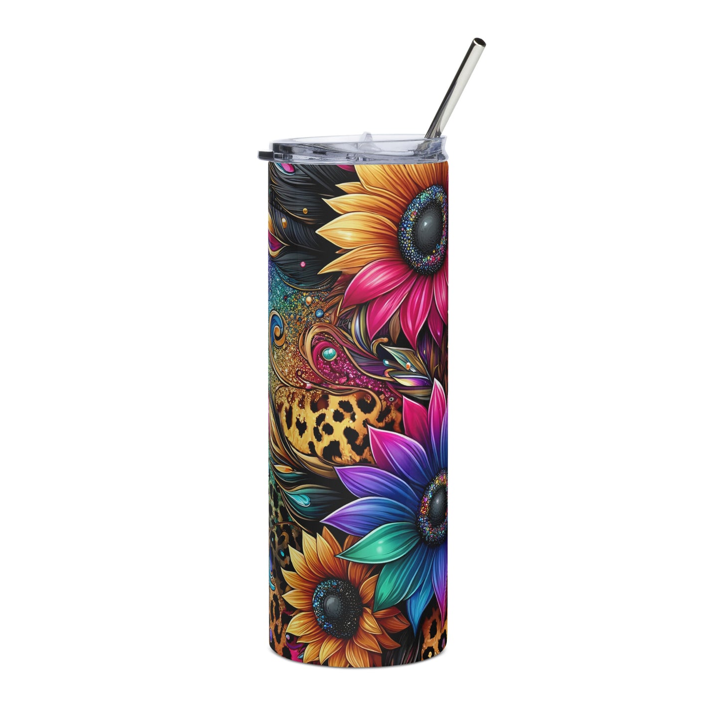 Glitter Sunflower Tumbler