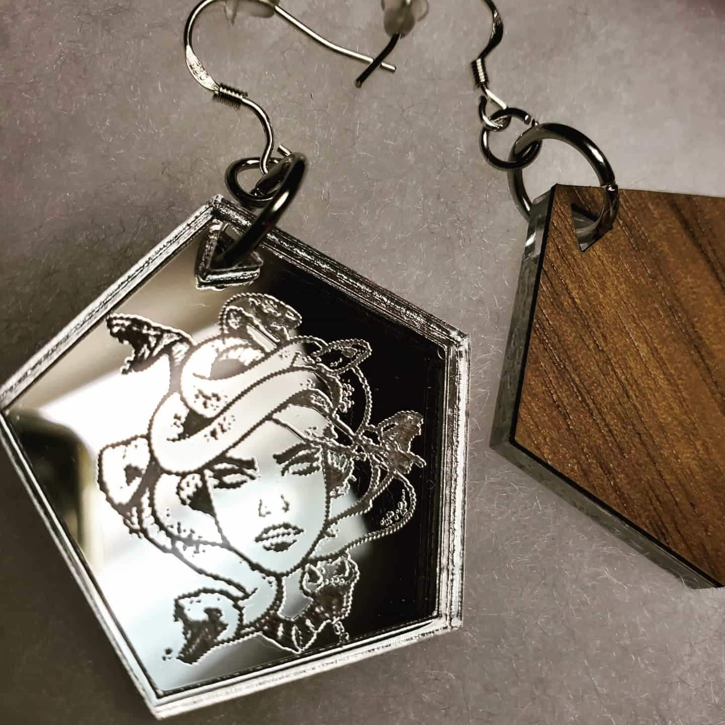 Medusa Mirrored Earrings