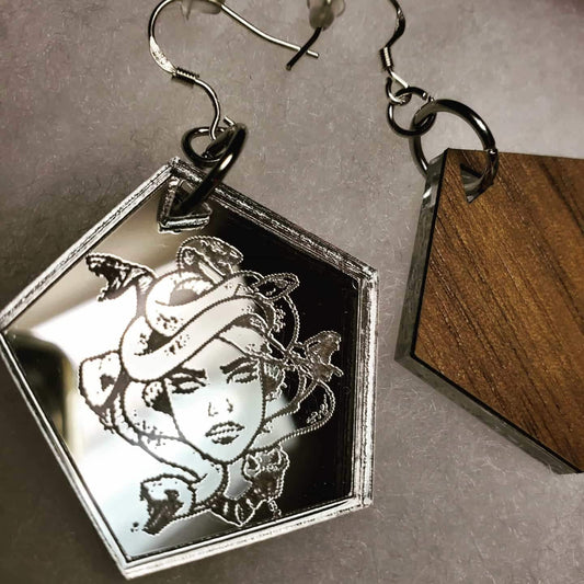 Medusa Mirrored Earrings